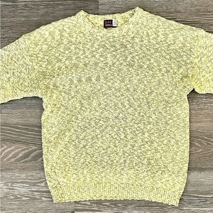 Vintage 80s Speckled Yellow Black Sweater – Great Connections